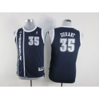 Oklahoma City Thunder #35 Kevin Durant Navy Blue Alternate Stitched Youth NBA Jersey