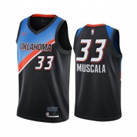 Nike Oklahoma City Thunder #33 Mike Muscala Black Youth NBA Swingman 2020-21 City Edition Jersey