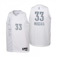 Oklahoma City Oklahoma City Thunder #33 Mike Muscala Youth Nike White 2021/22 Swingman Jersey - City Edition