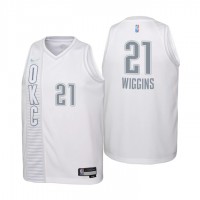Oklahoma City Oklahoma City Thunder #21 Aaron Wiggins Youth Nike White 2021/22 Swingman Jersey - City Edition