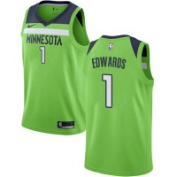 Nike Minnesota Timberwolves #1 Anthony Edwards Green Youth NBA Swingman Statement Edition Jersey