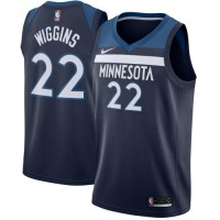 Nike Minnesota Timberwolves #22 Andrew Wiggins Navy Blue Youth NBA Swingman Icon Edition Jersey