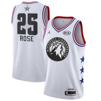 Nike Minnesota Timberwolves #25 Derrick Rose White Youth NBA Jordan Swingman 2019 All-Star Game Jersey