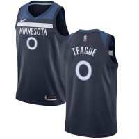 Nike Minnesota Timberwolves #0 Jeff Teague Navy Blue Youth NBA Swingman Icon Edition Jersey