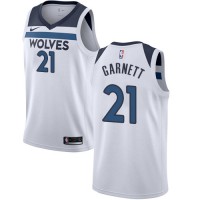 Nike Minnesota Timberwolves #21 Kevin Garnett White Youth NBA Swingman Association Edition Jersey