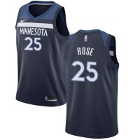 Nike Minnesota Timberwolves #25 Derrick Rose Navy Blue Youth NBA Swingman Icon Edition Jersey