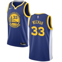 Nike Golden State Warriors #33 James Wiseman Blue Youth NBA Swingman Icon Edition Jersey