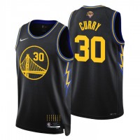 Golden State Golden State Warriors #30 Stephen Curry Youth Nike Black Swingman 2022 NBA Finals City Edition Jersey