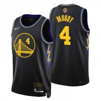 Golden State Golden State Warriors #4 Moses Moody Youth Nike Black Swingman 2022 NBA Finals City Edition Jersey