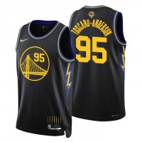 Golden State Golden State Warriors #95 Juan Toscano-Anderson Youth Nike Black Swingman 2022 NBA Finals City Edition Jersey