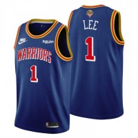 Golden State Golden State Warriors #1 Damion Lee Youth Nike Releases Classic Edition 2022 NBA Finals 75th Anniversary Jersey Blue