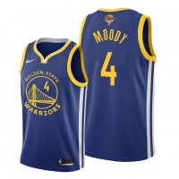 Nike Golden State Warriors #4 Moses Moody Blue Youth 2022 NBA Finals Jersey