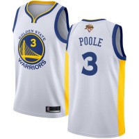 Nike Golden State Warriors #3 Jordan Poole White Youth 2022 NBA Finals Swingman Association Edition Jersey