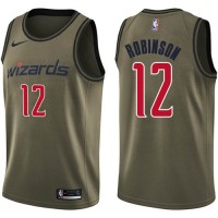 Nike Washington Wizards #12 Jerome Robinson Green Salute to Service Youth NBA Swingman Jersey
