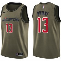 Nike Washington Wizards #13 Thomas Bryant Green Salute to Service Youth NBA Swingman Jersey