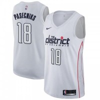 Nike Washington Wizards #18 Anzejs Pasecniks White Youth NBA Swingman City Edition Jersey