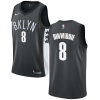 NikeBrooklyn Nets #8 Spencer Dinwiddie Gray NBA Swingman Statement Edition Jersey