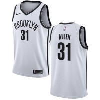 NikeBrooklyn Nets #31 Jarrett Allen White NBA Swingman Association Edition Jersey