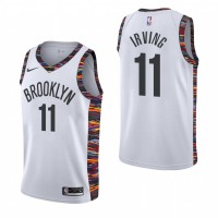 NikeBrooklyn Nets #11 Kyrie Irving 2019-20 White City Edition NBA Jersey
