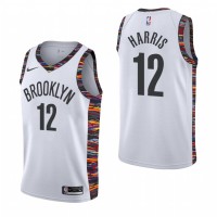 NikeBrooklyn Nets #12 Joe Harris 2019-20 White City Edition NBA Jersey