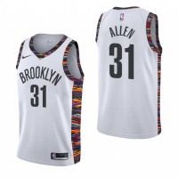 NikeBrooklyn Nets #31 Jarrett Allen 2019-20 White City Edition NBA Jersey