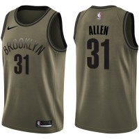 NikeBrooklyn Nets #31 Jarrett Allen Green NBA Swingman Salute to Service Jersey