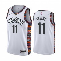 NikeBrooklyn Nets #11 Kyrie Irving Men's 2019-20 White BED-STUY City Edition Stitched NBA Jersey