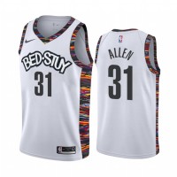 NikeBrooklyn Nets #31 Jarrett Allen Men's 2019-20 White BED-STUY City Edition Stitched NBA Jersey