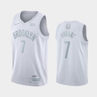 BrooklynBrooklyn Nets #7 Kevin Durant Men's Nike White MVP Limited NBA Jersey
