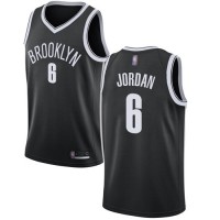 NikeBrooklyn Nets #6 DeAndre Jordan Black NBA Swingman Icon Edition Jersey