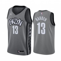 NikeBrooklyn Nets #13 James Harden Gray NBA Swingman Statement Edition Jersey