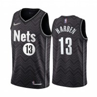 BrooklynBrooklyn Nets #13 James Harden Black NBA Swingman 2020-21 Earned Edition Jersey
