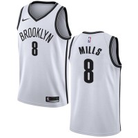 NikeBrooklyn Nets #8 Patty Mills White NBA Swingman Association Edition Jersey