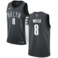 NikeBrooklyn Nets #8 Patty Mills Gray NBA Swingman Statement Edition Jersey