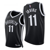 NikeBrooklyn Nets #11 Kyrie Irving Men's 2021-22 75th Diamond Anniversary NBA Jersey Black