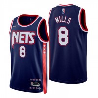 BrooklynBrooklyn Nets #8 Patty Mills Men's Nike Navy 2021/22 Swingman NBA Jersey - City Edition