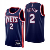 BrooklynBrooklyn Nets #2 Blake Griffin Men's Nike Navy 2021/22 Swingman NBA Jersey - City Edition