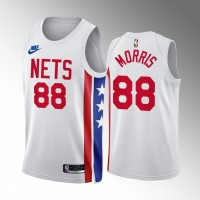 NikeBrooklyn Nets #88 Markieff Morris White NBA 2022-23 Men's Classic Edition Jersey