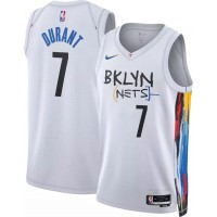 BrooklynBrooklyn Nets #7 Kevin Durant Unisex Nike White 2022-23 Swingman Jersey - City Edition