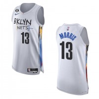 BrooklynBrooklyn Nets #13 Markieff Morris Nike White 2022-23 Authentic Jersey - City Edition