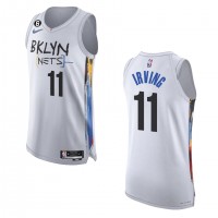 BrooklynBrooklyn Nets #11 Kyrie Irving Nike White 2022-23 Authentic Jersey - City Edition