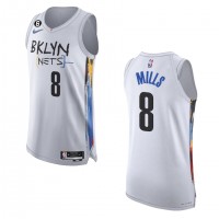 BrooklynBrooklyn Nets #8 Patty Mills Nike White 2022-23 Authentic Jersey - City Edition