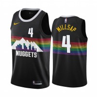 Nike Denver Nuggets #4 Paul Millsap Men's 2019-20 Black City Edition NBA Jersey