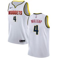 Nike Denver Nuggets #4 Paul Millsap White NBA Swingman Association Edition Jersey
