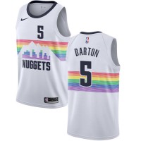 Nike Denver Nuggets #5 Will Barton White NBA Swingman City Edition 2018/19 Jersey