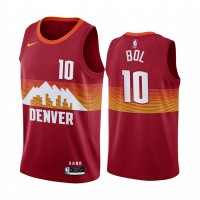 Nike Denver Nuggets #10 Bol Bol Red NBA Swingman 2020-21 City Edition Jersey