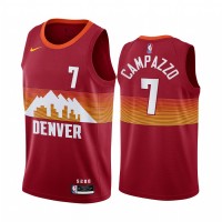 Nike Denver Nuggets #7 Facundo Campazzo Red NBA Swingman 2020-21 City Edition Jersey