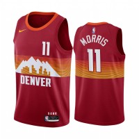 Nike Denver Nuggets #11 Monte Morris Red NBA Swingman 2020-21 City Edition Jersey