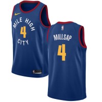 Nike Denver Nuggets #4 Paul Millsap Blue NBA Swingman Statement Edition Jersey
