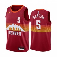 Nike Denver Nuggets #5 Will Barton Red NBA Swingman 2020-21 City Edition Jersey